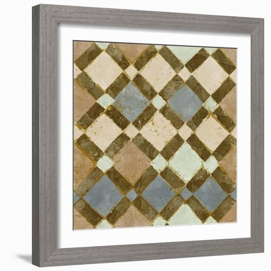 Tile of Squares I-Alonzo Saunders-Framed Art Print