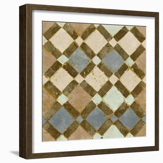 Tile of Squares I-Alonzo Saunders-Framed Art Print