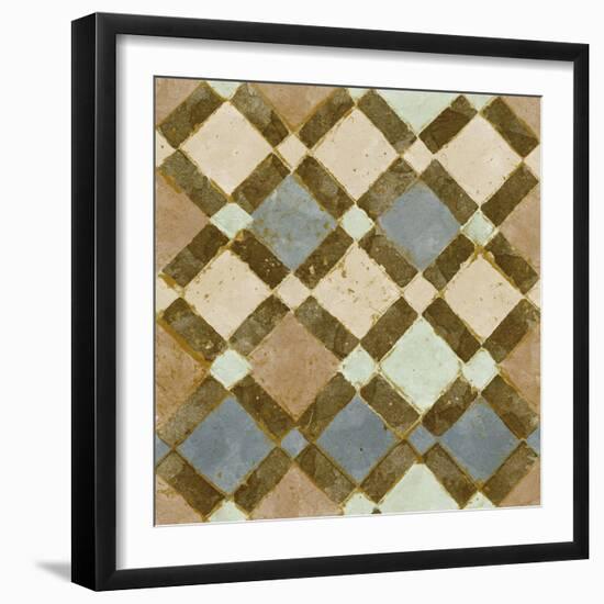 Tile of Squares I-Alonzo Saunders-Framed Art Print