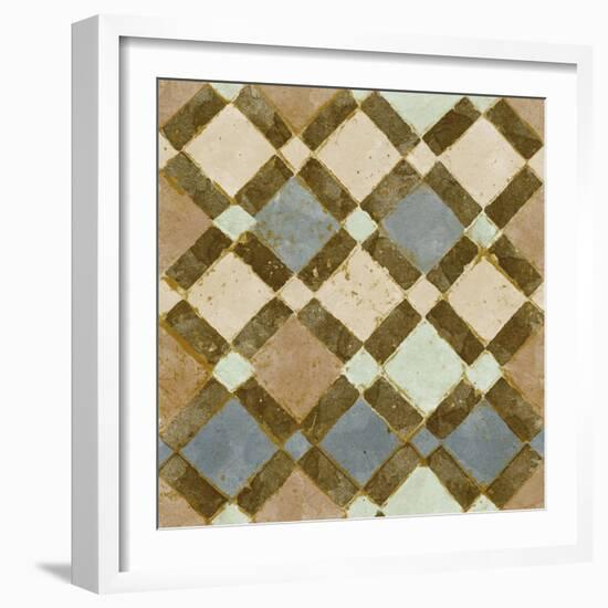 Tile of Squares I-Alonzo Saunders-Framed Art Print