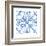 Tile Stencil IV Blue-Anne Tavoletti-Framed Art Print