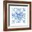 Tile Stencil IV Blue-Anne Tavoletti-Framed Art Print