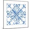 Tile Stencil IV Blue-Anne Tavoletti-Mounted Art Print