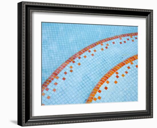 Tile Steps, Hotel Mediomundo, Merida, Yucatan, Mexico-Julie Eggers-Framed Photographic Print