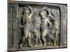 Tile with Dancing Putti-Donatello-Mounted Giclee Print