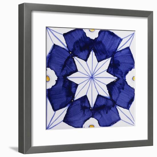 Tile with Geometric Patterns for Houses of Nobles-null-Framed Giclee Print