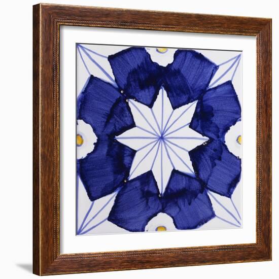 Tile with Geometric Patterns for Houses of Nobles-null-Framed Giclee Print