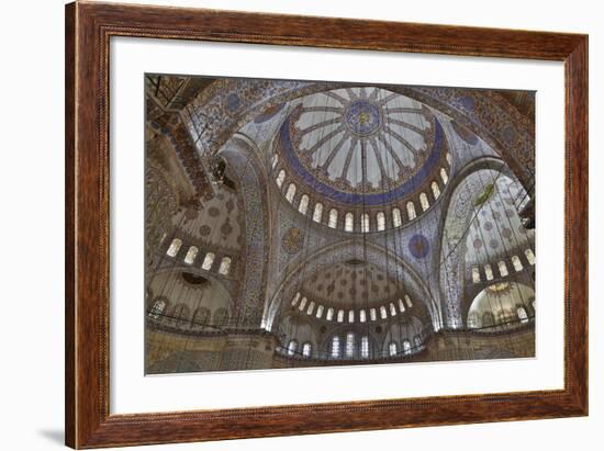 Tile Work in the Blue Mosque, Istanbul Old City, Turkey-Darrell Gulin-Framed Photographic Print