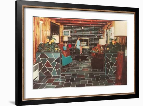 Tile Work Run Amok-null-Framed Art Print