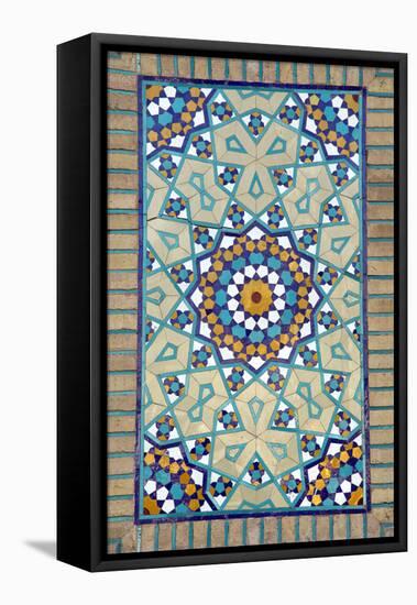 Tiled Mosque - Iran - Tomb of Hazrat Abdul Azim Hasani-saeedi-Framed Premier Image Canvas
