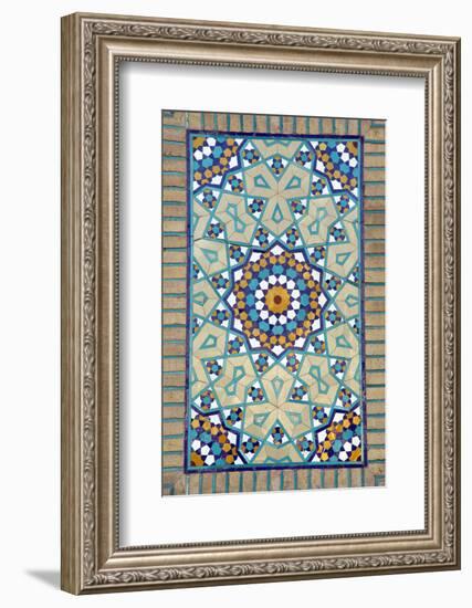 Tiled Mosque - Iran - Tomb of Hazrat Abdul Azim Hasani-saeedi-Framed Photographic Print