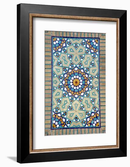 Tiled Mosque - Iran - Tomb of Hazrat Abdul Azim Hasani-saeedi-Framed Photographic Print