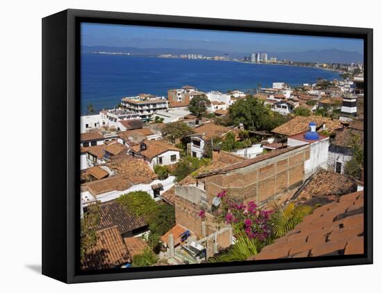 Tiled Roofs, Puerto Vallarta, Jalisco State, Mexico, North America-Richard Cummins-Framed Premier Image Canvas