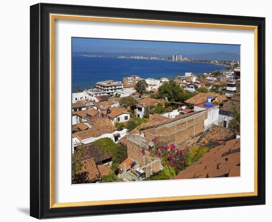 Tiled Roofs, Puerto Vallarta, Jalisco State, Mexico, North America-Richard Cummins-Framed Photographic Print