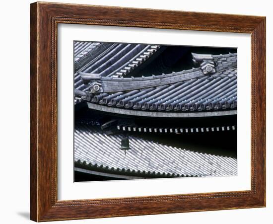 Tiled Rooves of Higashi Honganji Temple-null-Framed Photographic Print