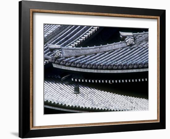 Tiled Rooves of Higashi Honganji Temple-null-Framed Photographic Print