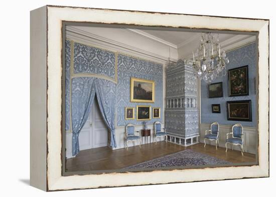 Tiled Stove in Room in Rundale Palace (1736-1768)-null-Framed Premier Image Canvas