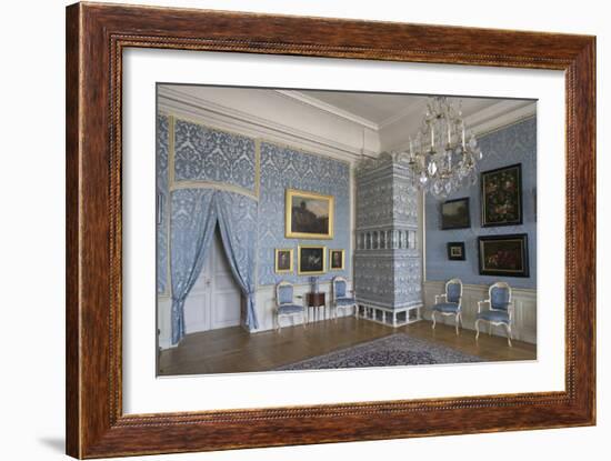 Tiled Stove in Room in Rundale Palace (1736-1768)-null-Framed Photographic Print