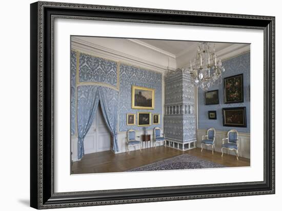 Tiled Stove in Room in Rundale Palace (1736-1768)-null-Framed Photographic Print