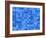 Tiles Mosaic In Blue And White-sfinks-Framed Art Print