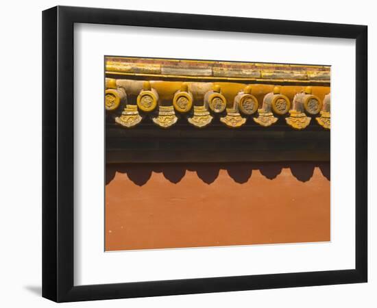 Tiles on Roof of Forbidden City-Xiaoyang Liu-Framed Photographic Print