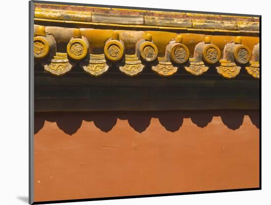 Tiles on Roof of Forbidden City-Xiaoyang Liu-Mounted Photographic Print