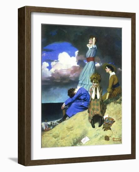 Till the Boys Come Home-Norman Rockwell-Framed Giclee Print