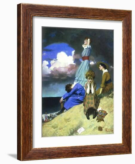 Till the Boys Come Home-Norman Rockwell-Framed Giclee Print