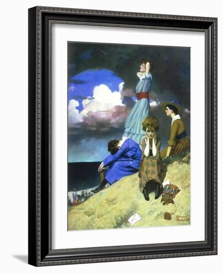 Till the Boys Come Home-Norman Rockwell-Framed Giclee Print