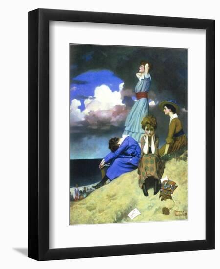 Till the Boys Come Home-Norman Rockwell-Framed Giclee Print