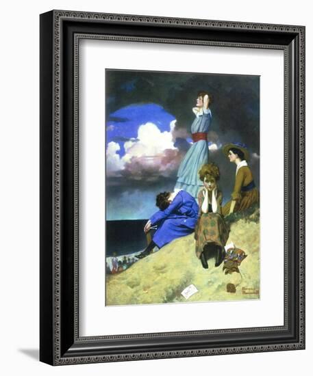 Till the Boys Come Home-Norman Rockwell-Framed Giclee Print