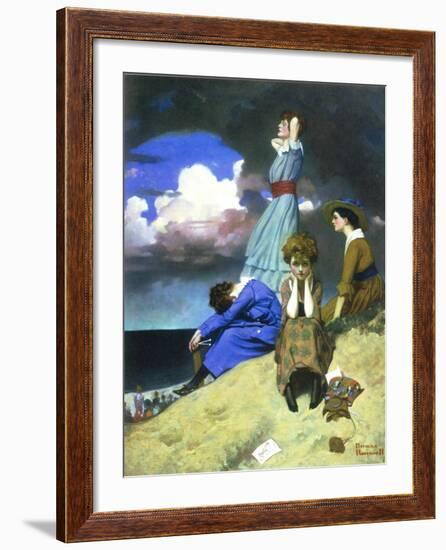 Till the Boys Come Home-Norman Rockwell-Framed Giclee Print