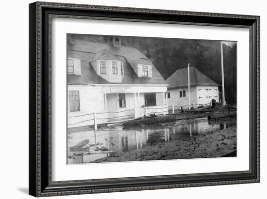 Tillamook Bay US Coast Guard Station - Tillamook Bay, OR-Lantern Press-Framed Art Print