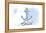 Tillamook, Oregon - Anchor - Blue - Coastal Icon-Lantern Press-Framed Stretched Canvas