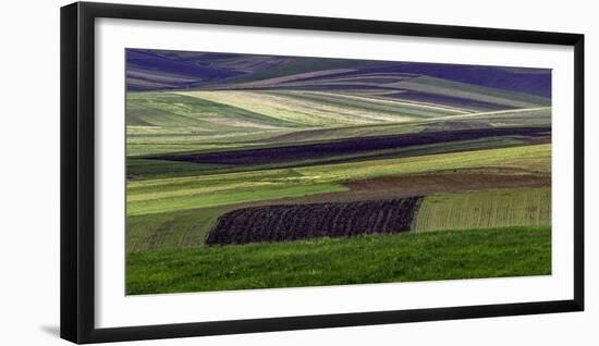 Tilled fields, Morocco-Art Wolfe-Framed Photographic Print