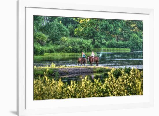 Tillson Pond Riders-Robert Goldwitz-Framed Photographic Print