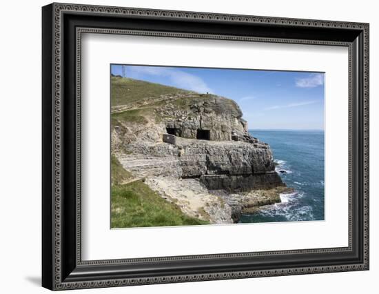 Tilly Whim Caves, Durlston Country Park, Isle of Purbeck, Dorset, England, United Kingdom, Europe-Roy Rainford-Framed Photographic Print