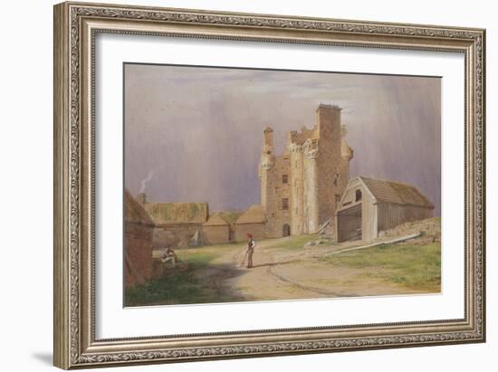 Tillycairn Castle, 1840's-James Giles-Framed Giclee Print