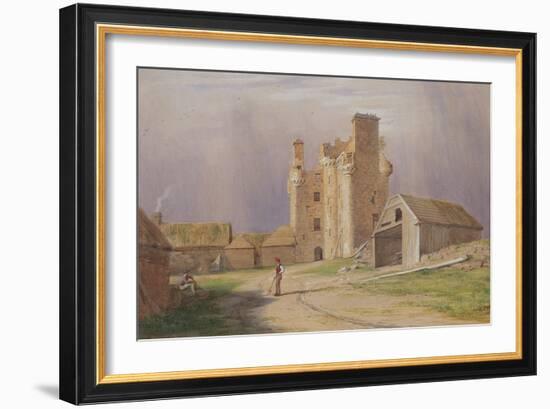 Tillycairn Castle, 1840's-James Giles-Framed Giclee Print