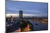 Tilt Shift Lens Effect Image of the River Thames from the Top of Riverwalk House, London, England-Alex Treadway-Mounted Photographic Print