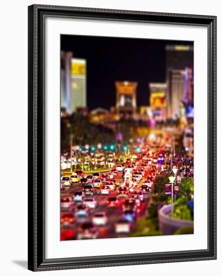 Tilt Shift Series, Strip, Las Vegas, Nevada, United States-Philippe Hugonnard-Framed Photographic Print