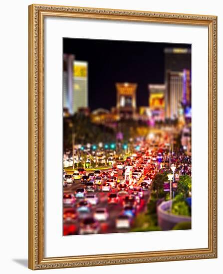 Tilt Shift Series, Strip, Las Vegas, Nevada, United States-Philippe Hugonnard-Framed Photographic Print