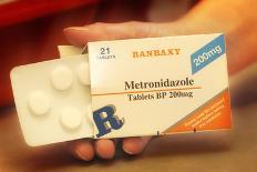 Metronidazole Antibiotic Pills-Tim Vernon-Photographic Print