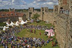 Pageantry festival at Framlingham Castle, Framlingham, Suffolk, England, United Kingdom, Europe-Tim Winter-Framed Premier Image Canvas