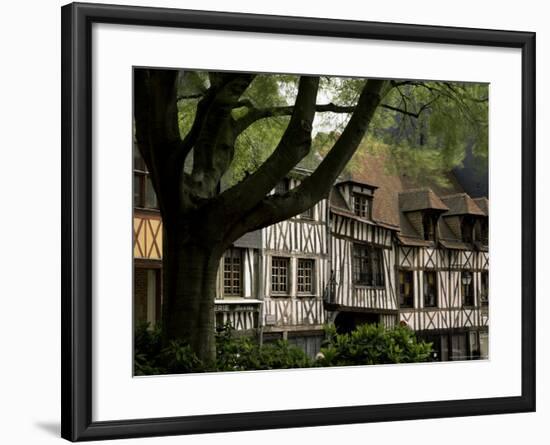 Timber-Framed Houses in the Restored City Centre, Rouen, Haute Normandie (Normandy), France-Pearl Bucknall-Framed Photographic Print