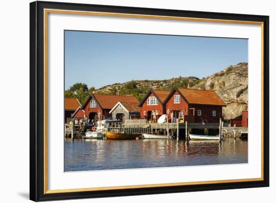 Timber Houses, Grebbestad, Bohuslan Region, West Coast, Sweden, Scandinavia, Europe-Yadid Levy-Framed Photographic Print