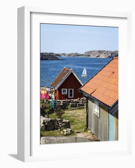 Timber Houses in Fjallbacka, Bohuslan Region, West Coast, Sweden, Scandinavia, Europe-Yadid Levy-Framed Photographic Print