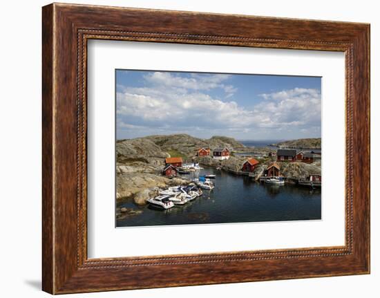 Timber Houses, Vaderoarna (The Weather Islands) Archipelago, Bohuslan Region, West Coast, Sweden-Yadid Levy-Framed Photographic Print