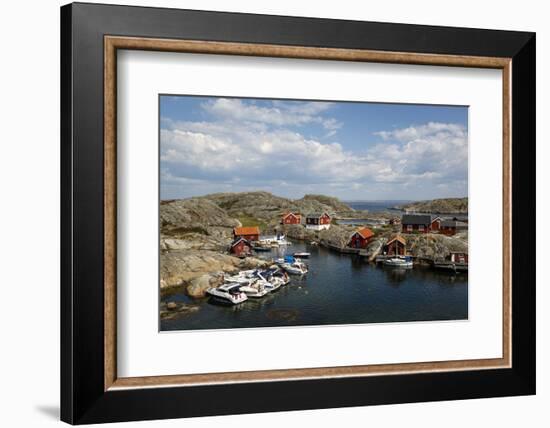 Timber Houses, Vaderoarna (The Weather Islands) Archipelago, Bohuslan Region, West Coast, Sweden-Yadid Levy-Framed Photographic Print