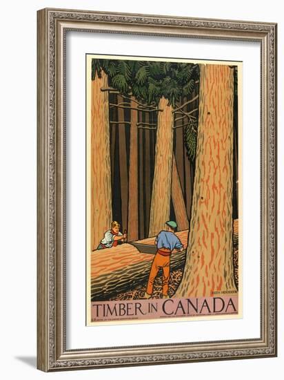 Timber in Canada-Keith Henderson-Framed Giclee Print